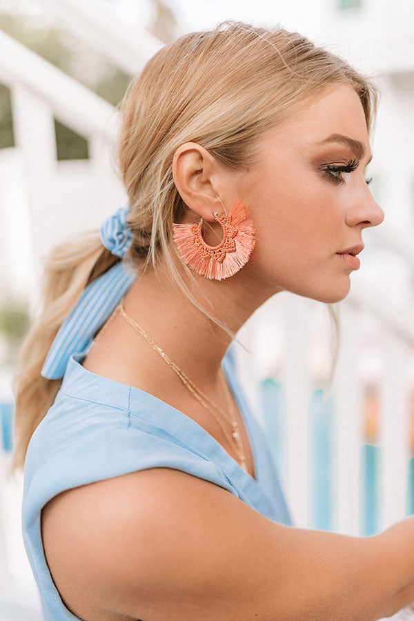 Bahamas On My Mind Earrings In Blooming Dahlia