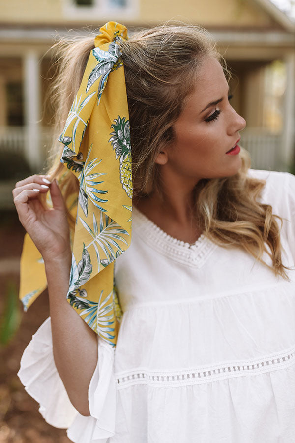 Ready, Set, Swoon Scrunchie In Yellow