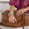 Brunch And Bubbles Faux Leather Crossbody In Cinnamon Image - 1