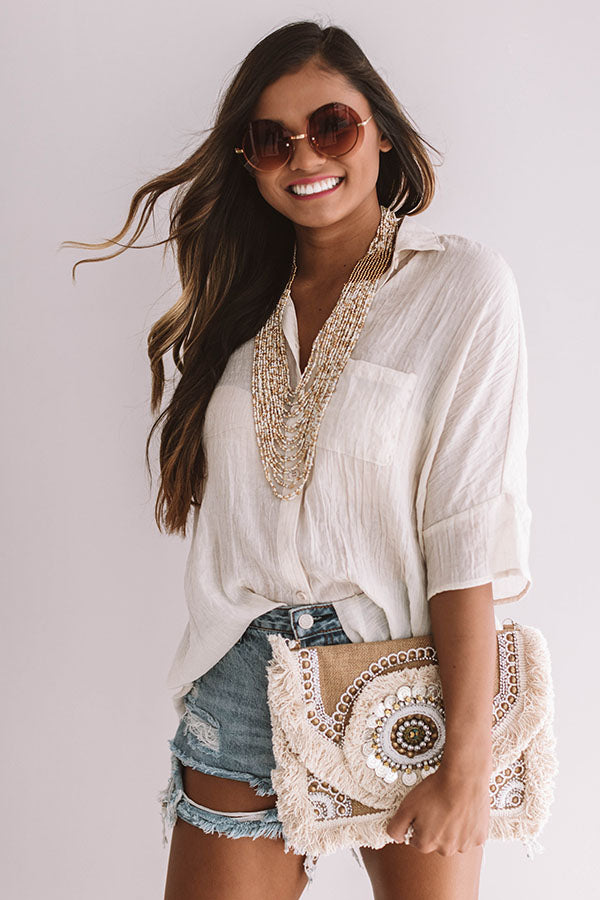 Island Luxury Layered Necklace In Gold
