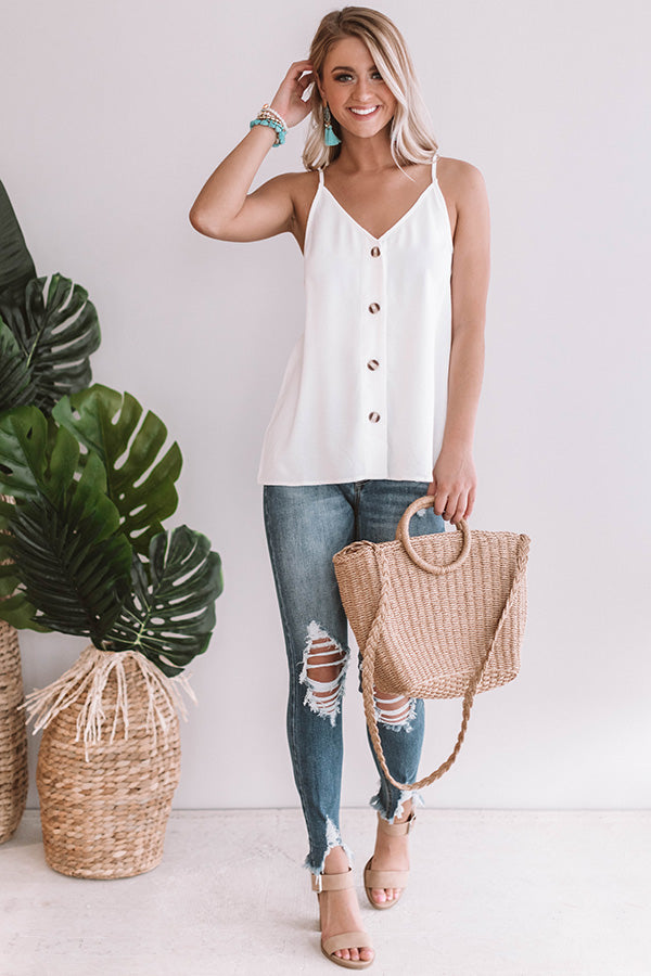 The Beauty Shift Tank in Ivory
