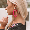 Love Language Earrings In Fuchsia Image - 1