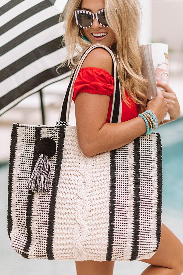 Bahama Beaches Knitted Tote
