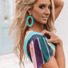 Love Language Earrings In Ocean Blue Image - 1