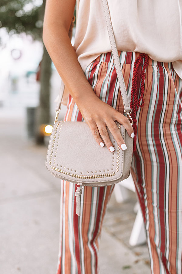 You're The One I Want Faux Leather Crossbody In Birch