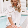 Santa Cruz Crush Frayed Shift Top in White Image - 1