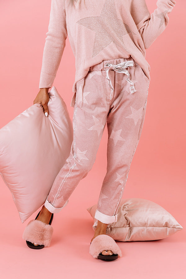 Seeing Stars Sequin Trim Jogger