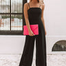 Mojitos and Magic Tie Back Jumpsuit in Black Image - 1