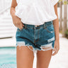 The Terrafina High Waist Destroyed Shorts Image - 1