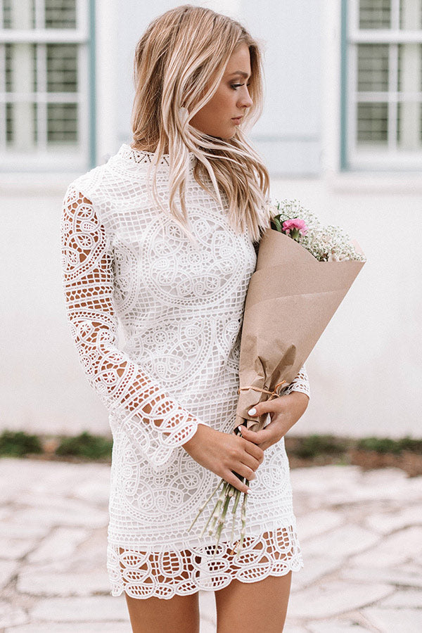 Blame It On My Heart Crochet Dress Image - 3