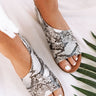 The Drew Snake Print Flat Image - 1