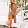 Sea Mist Stripe Halter Bikini Top Image - 1