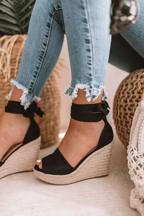 The Ophelia Wedge In Black