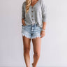 Seattle In Spring Shift Top in Grey Image - 1