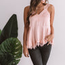 Wine And Roses Lace Trim Top in Blush Image - 1