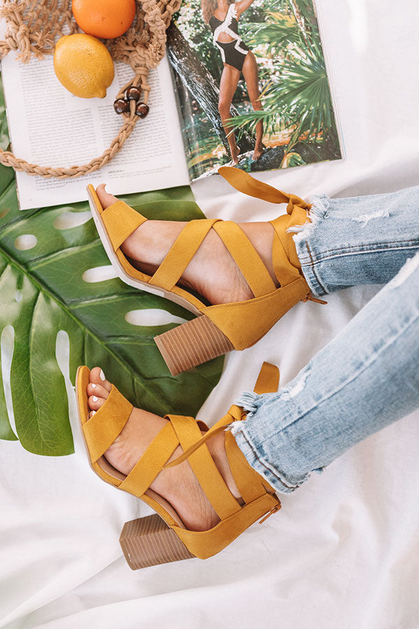 The Theo Heel In Primrose Yellow