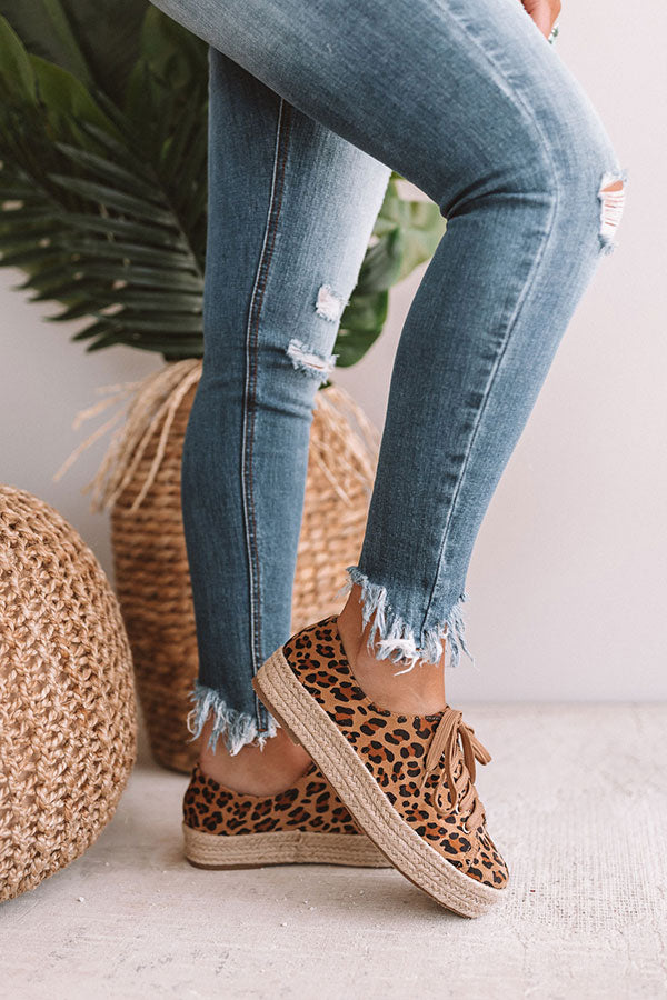 The Livvy Leopard Espadrille Sneaker