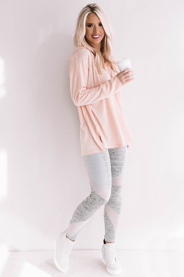 California Sunset Hoodie In Peach