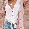 Meet Me In Sonoma Front Tie Tank in Ivory Image - 1