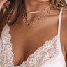 Sweet Talk Layered Necklace In Rose Gold Image - 1