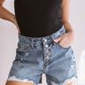 The Sabine High Rise Button Up Shorts Image - 1