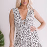 Left My Heart In Mykonos Leopard Romper Image - 1