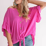Summer In Versailles Shift Top In Hot Pink Image - 1