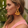 Island Divine Earrings In Yellow Image - 1