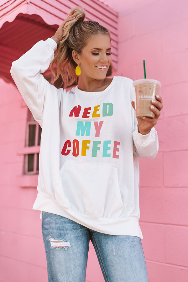 Need My Coffee Sweatshirt Image - 4
