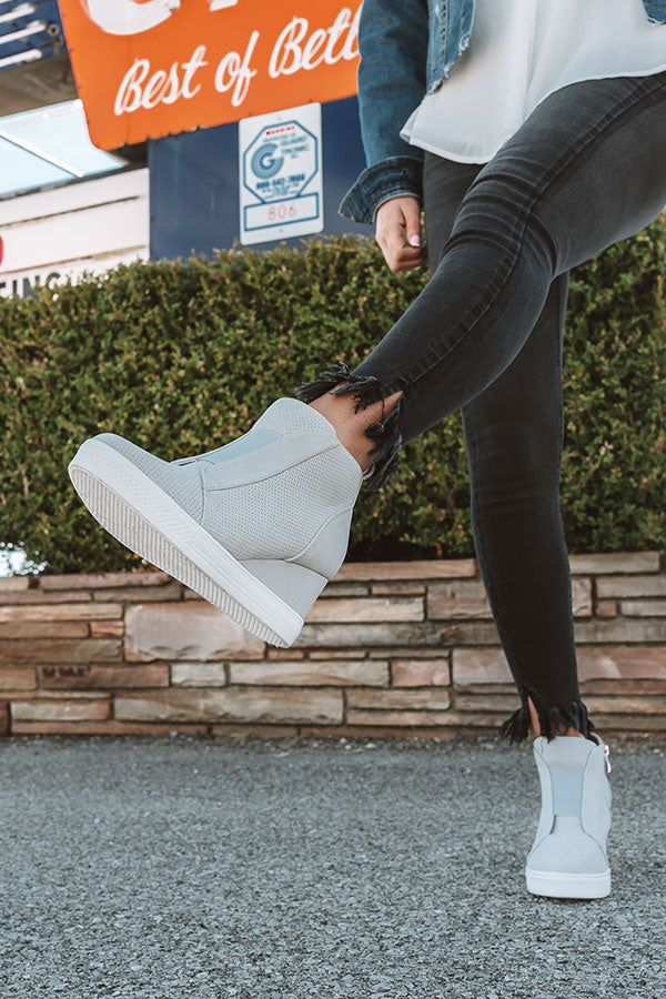 The Karlie Perforated Bootie In Grey Image - 5