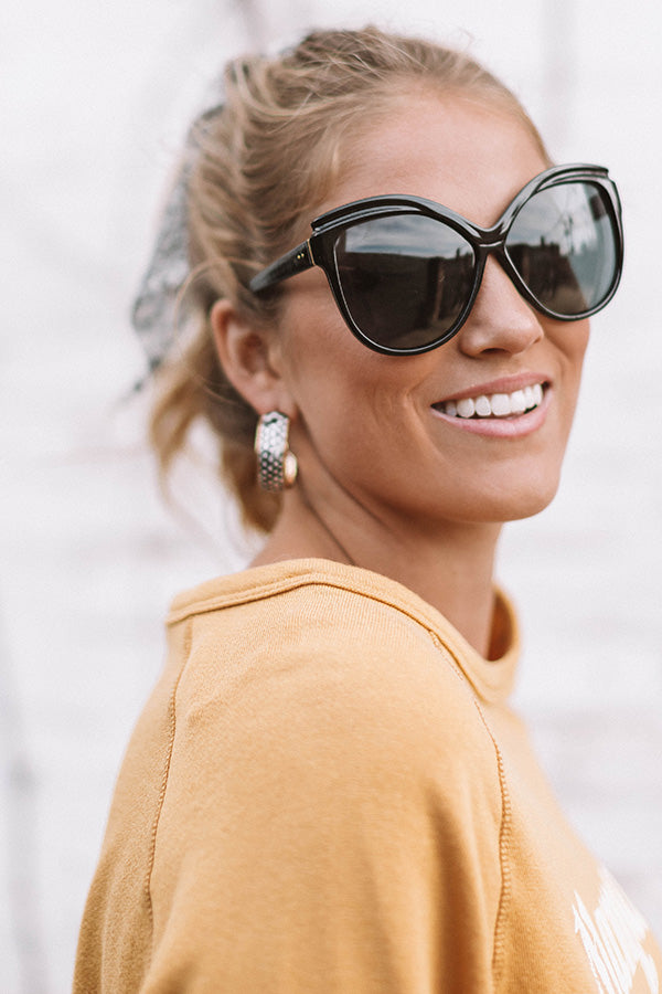 Miami Hot Spot Sunnies In Black