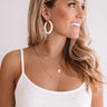 Waves Of Joy Hoop Earrings In Ivory Image - 1