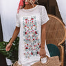 Dreaming Of Summer Embroidered Dress In White Image - 1