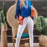 Champagne Coast Shift Top In Royal Blue Image - 1