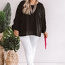 Champagne Coast Shift Top In Black  Curves Image - 1