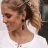 Tied With Love Scarf Ponytail Scrunchie in Leopard Image - 1