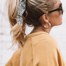 Tied With Love Scarf Ponytail Scrunchie in Snake Print Image - 1
