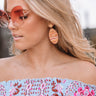 St. Tropez Shine Earrings in Nectarine Image - 1