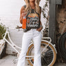 Wanderlust Shift Tank in Dark Grey Image - 1