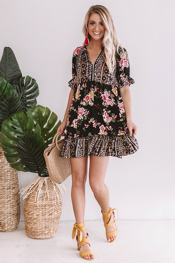 Hello Cocktail Hour Floral Dress