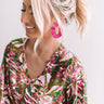 Hidden Lagoon Earrings In Fuchsia Image - 1