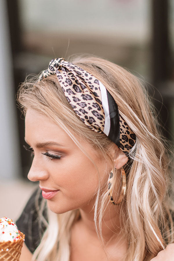 Santorini Spritzers Leopard Scarf