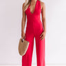 Live From The Red Carpet Jumpsuit In Raspberry Image - 1