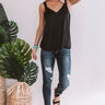 Concert Casual Shift Tank In Black Image - 1