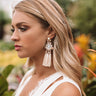 Cabo And Kisses Tassel Earrings In Ivory Image - 1
