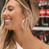 Rooftop Soiree Earrings In Snake Print Image - 1