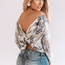 Pretty In The Spotlight Snake Print Top Image - 1