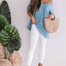 On Margarita Time Shift Top In Sky Blue Image - 1