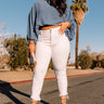 The Sloane High Waist Skinny In White Curves Image - 1