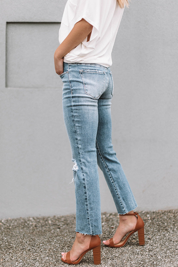 The Porter Midrise Distressed Relaxed Skinny Image - 4